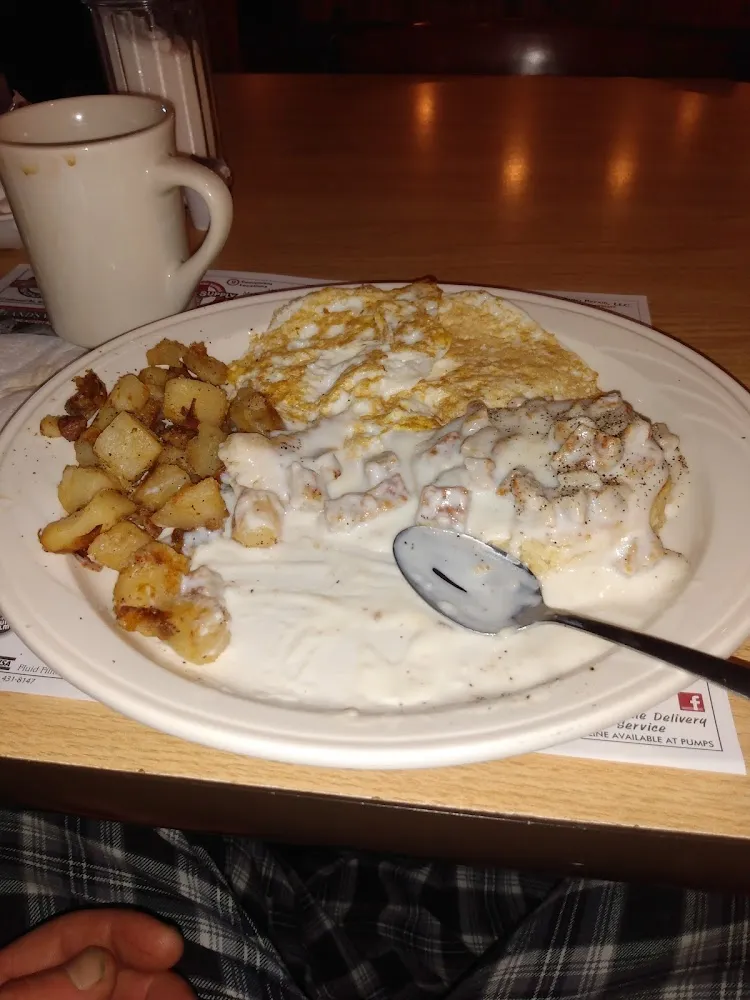 Sausage Gravy and Biscuit